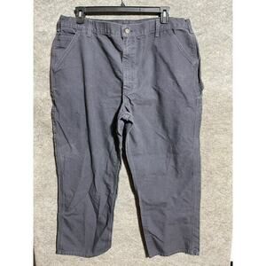 Carhartt Pants Mens 42x30 Dungaree Fit Cargo Work Black